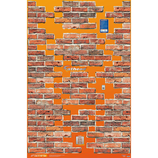 Brick Wall Vertical Accents        -   Removable     Adhesive Decal