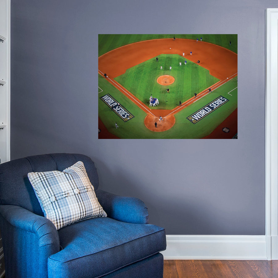 2020 World Series Champions Overhead Celebration - Peel & Stick Poster - Official MLB - Los Angeles Dodgers - Reusable Vinyl Wall Decal