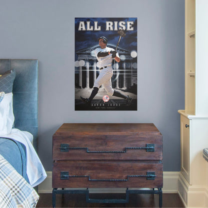 Aaron Judge - “All Rise” - Peel & Stick Poster - Official MLB - New York Yankees - Reusable Vinyl Wall Decal