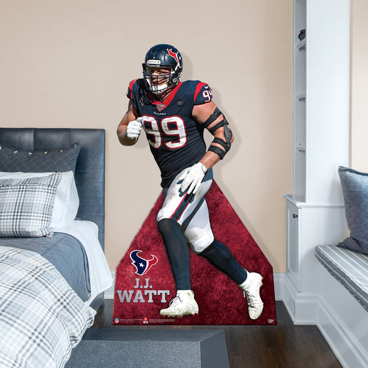 Houston Texans: J.J. Watt    Foam Core Cutout  - Officially Licensed NFL    Stand Out