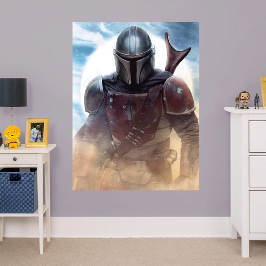 The Mandalorian:  Mural        - Officially Licensed Star Wars Removable Wall   Adhesive Decal