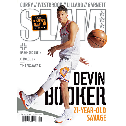 Phoenix Suns: Devin Booker Slam Magazine Mural        - Officially Licensed SLAM Removable Wall   Adhesive Decal