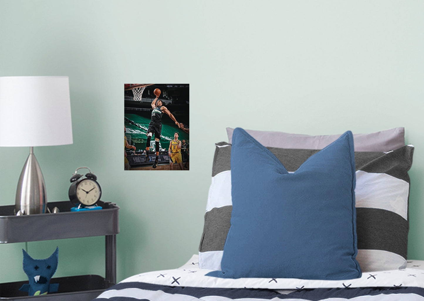 Milwaukee Bucks: Giannis Antetokounmpo  Dunk Mural        - Officially Licensed NBA Removable Wall   Adhesive Decal