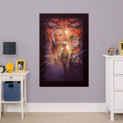 Episode I: The Phantom Menace:  Movie Poster        - Officially Licensed Star Wars Removable Wall   Adhesive Decal