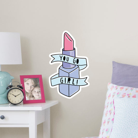 You Go Girl        - Officially Licensed Big Moods Removable     Adhesive Decal