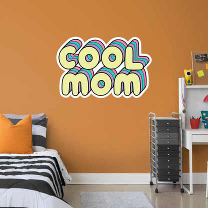 Cool Mom        - Officially Licensed Big Moods Removable     Adhesive Decal