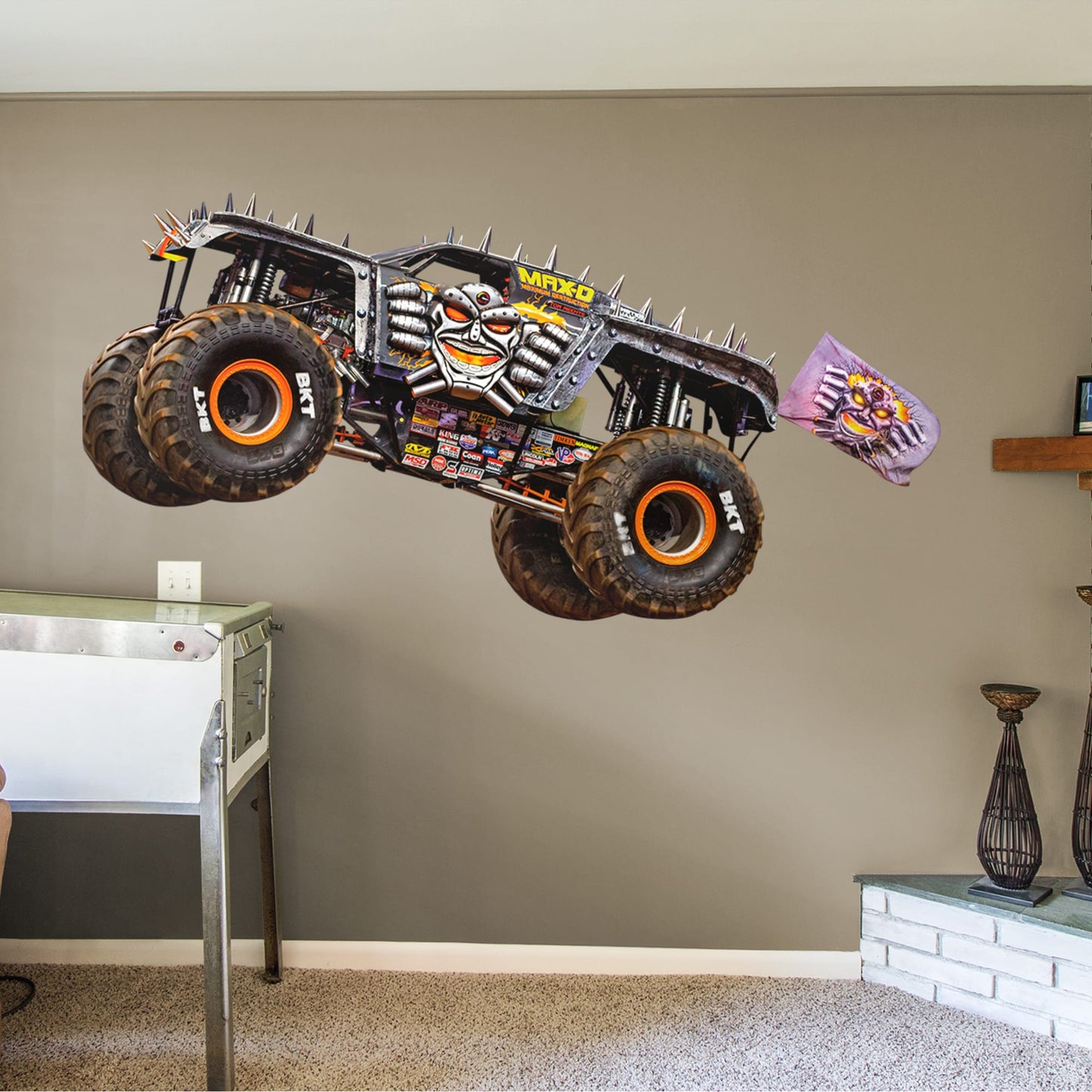 Max-D         - Officially Licensed Monster Jam Removable     Adhesive Decal