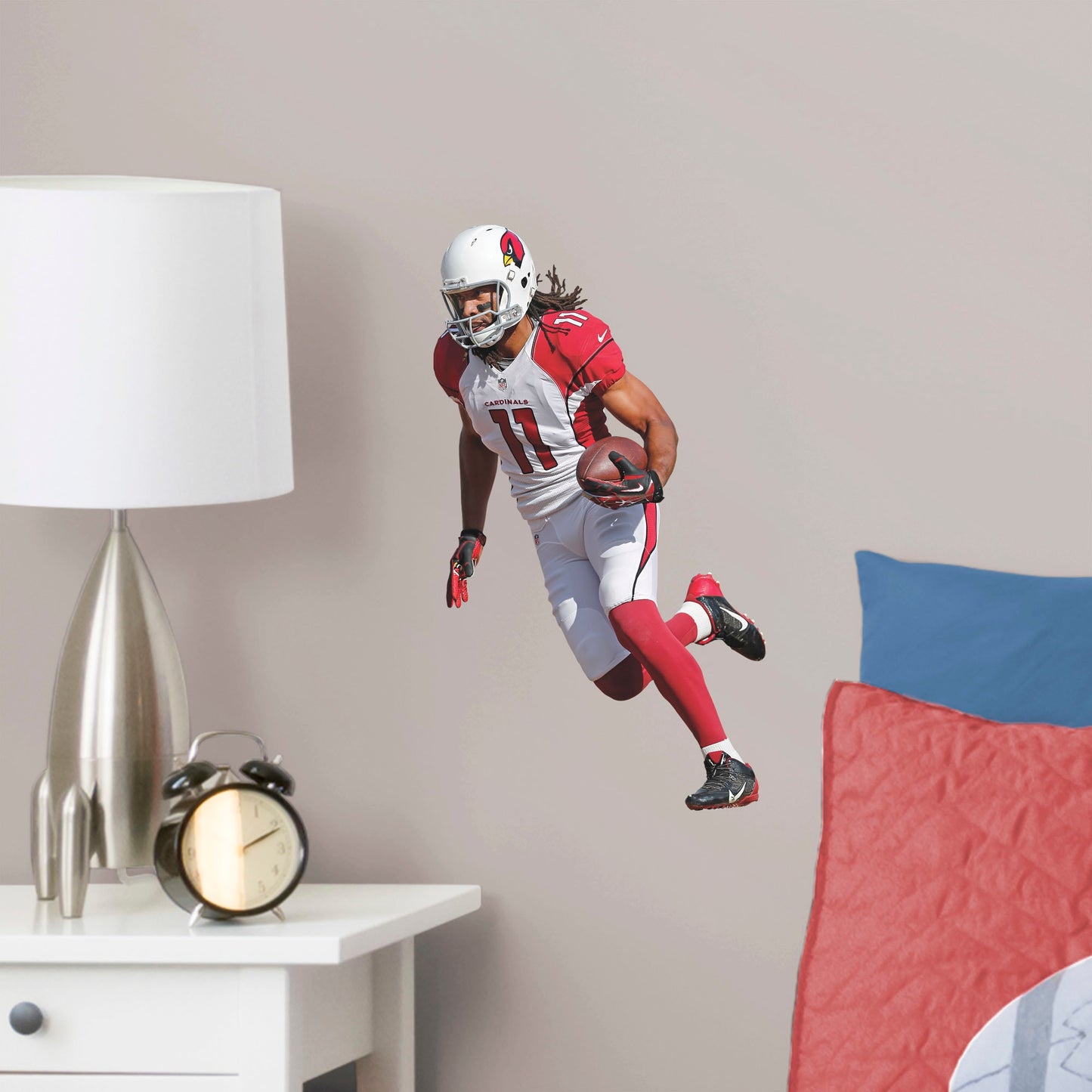 Arizona Cardinals: Larry Fitzgerald         - Officially Licensed NFL Removable Wall   Adhesive Decal
