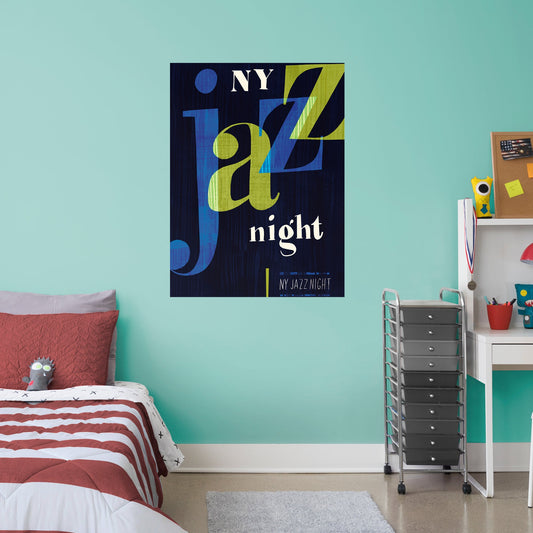 Soul Movie:  Jazz Night Mural        - Officially Licensed Disney Removable Wall   Adhesive Decal