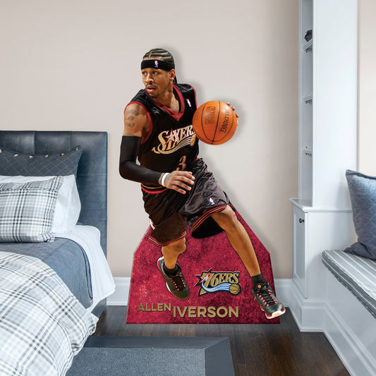 Philadelphia 76ers: Allen Iverson    Foam Core Cutout  - Officially Licensed NBA    Stand Out