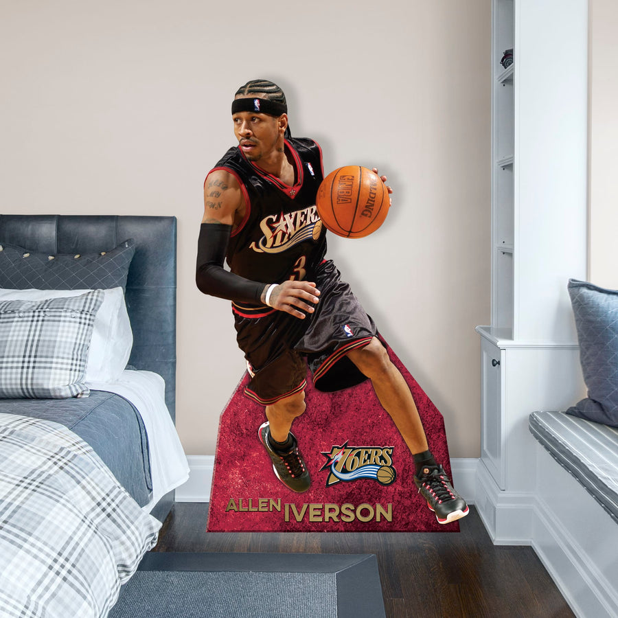 Allen Iverson - Life-Size Stand Out - Official NBA - Philadelphia 76ers - Foam Core Cutout