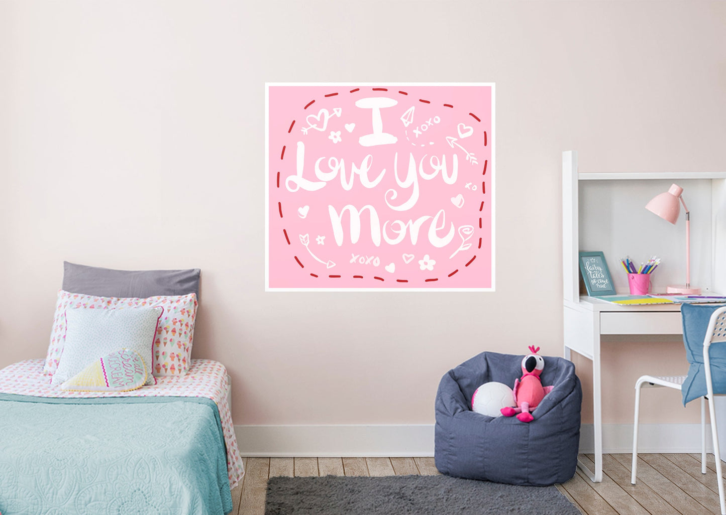 I Love You More        - Officially Licensed Big Moods Removable     Adhesive Decal