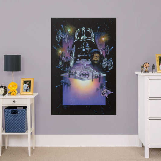 Episode V: The Empire Strikes Back:  Movie Poster        - Officially Licensed Star Wars Removable Wall   Adhesive Decal