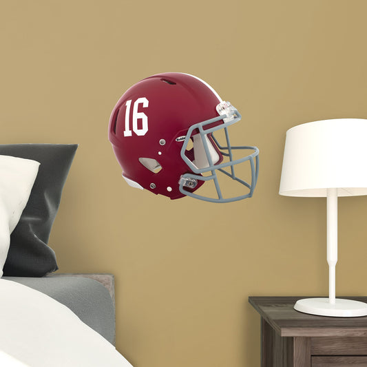 U of Alabama: Alabama Crimson Tide Helmet        - Officially Licensed NCAA Removable     Adhesive Decal