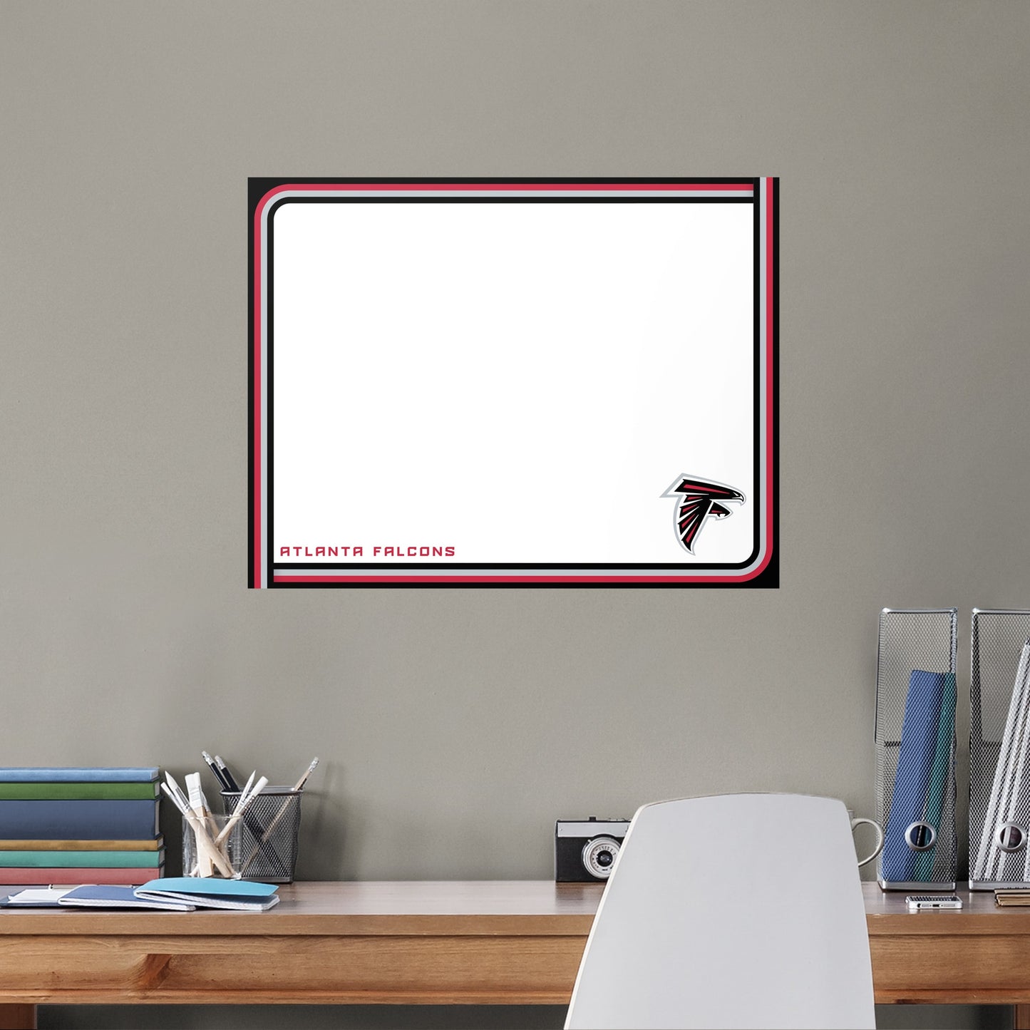 Atlanta Falcons:  Dry Erase Whiteboard        - Officially Licensed NFL Removable Wall   Adhesive Decal
