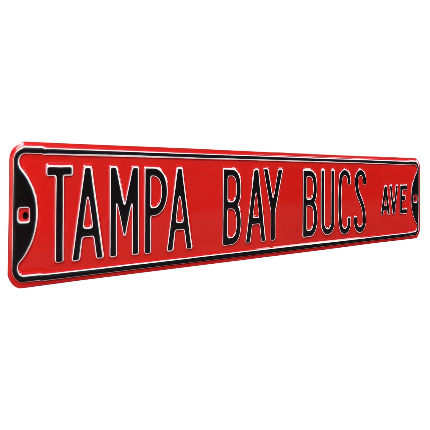 Tampa Bay Buccaneers - TAMPA BAY BUCS AVE - Embossed Steel Street Sign