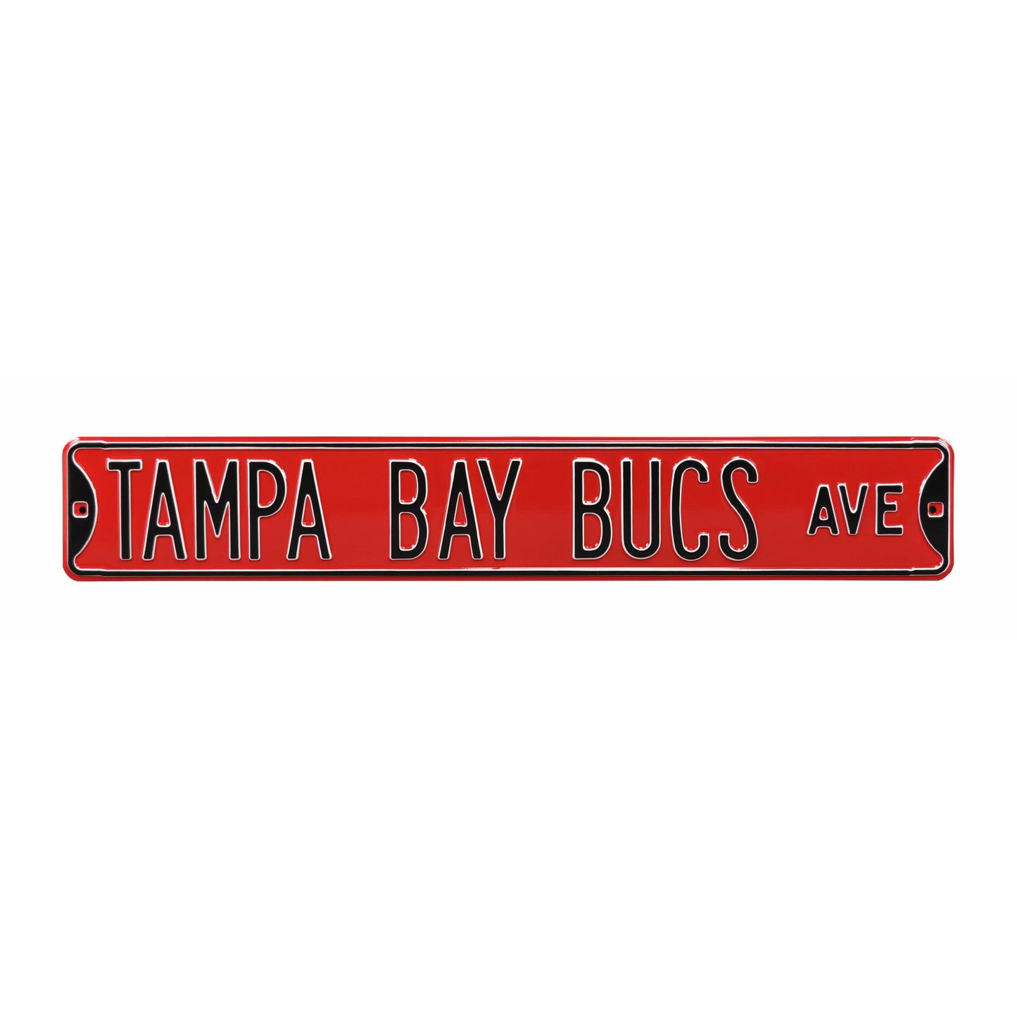 Tampa Bay Buccaneers - TAMPA BAY BUCS AVE - Embossed Steel Street Sign
