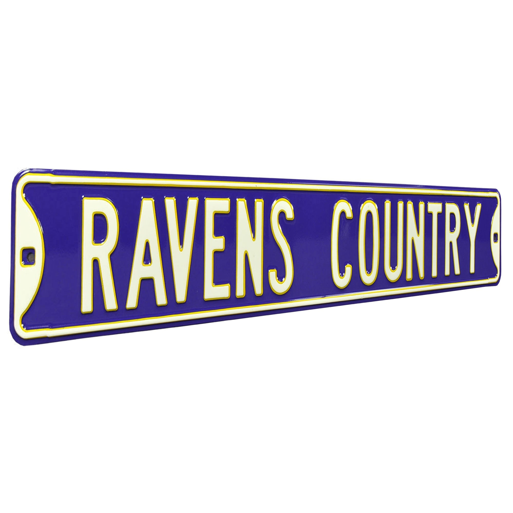 Embossed　Steel　RAVENS　Ravens　–　Fathead　Street　COUNTRY　Baltimore　Sign