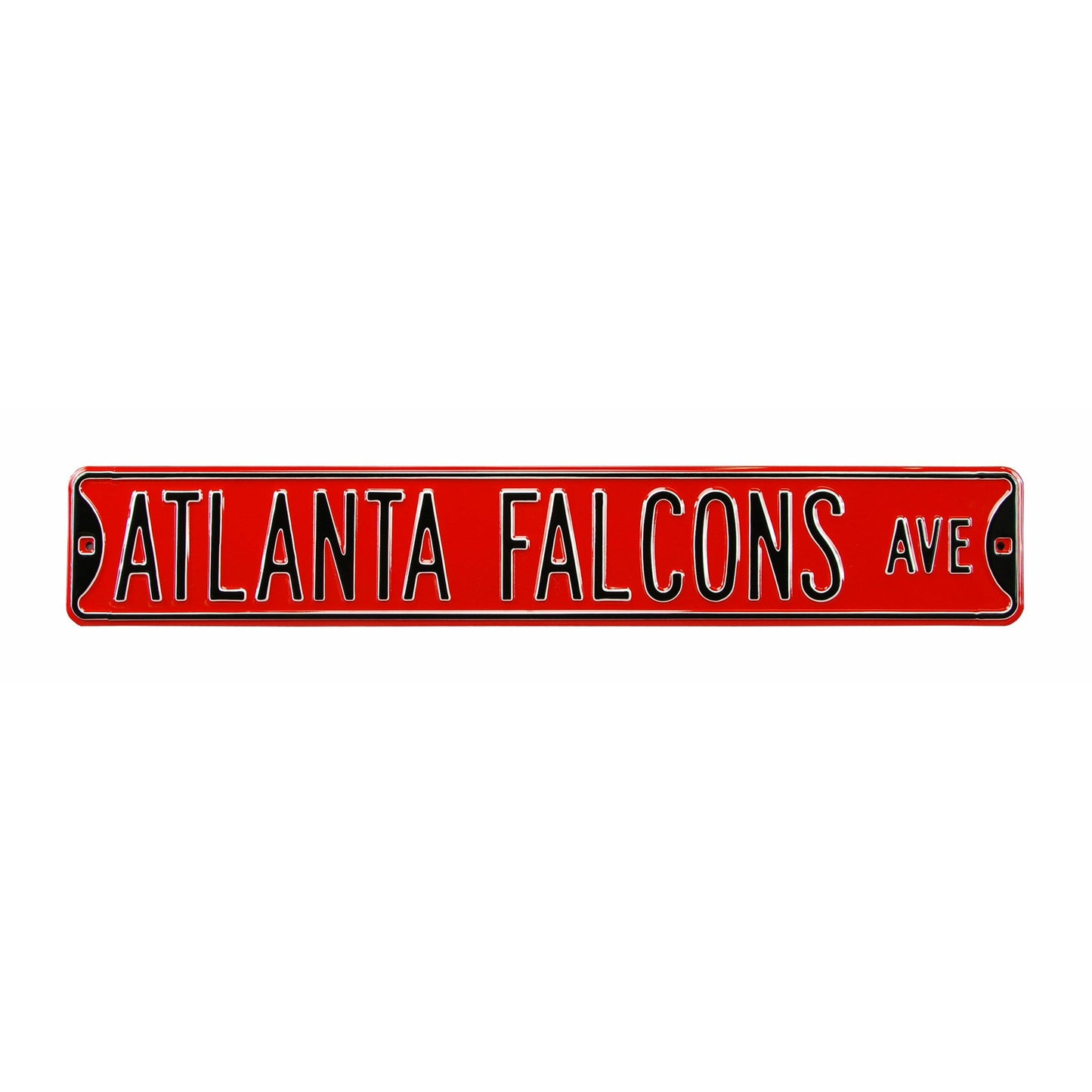 Atlanta Falcons - FALCONS AVE - Embossed Steel Street Sign