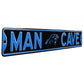 Carolina Panthers - MAN CAVE - Embossed Steel Street Sign