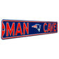 New England Patriots - MAN CAVE - Embossed Steel Street Sign