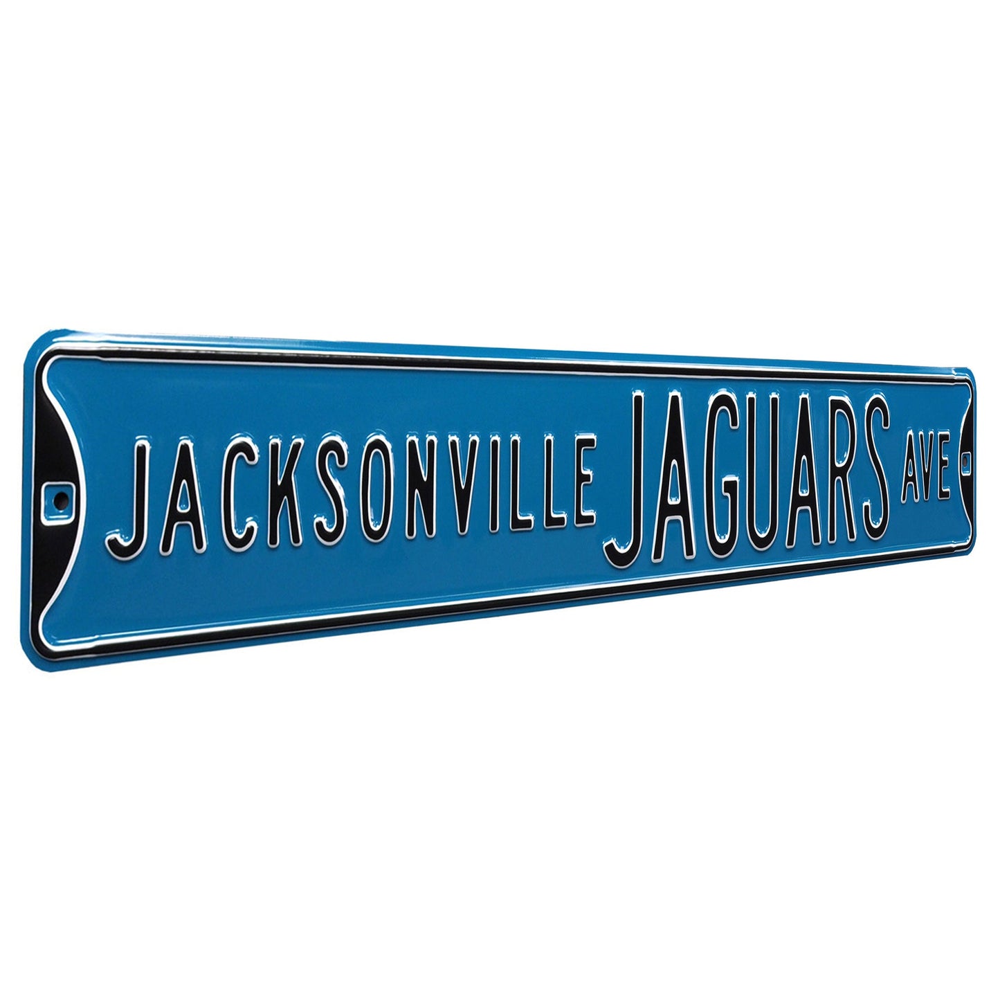 Jacksonville Jaguars - JAGUARS AVE - Embossed Steel Street Sign