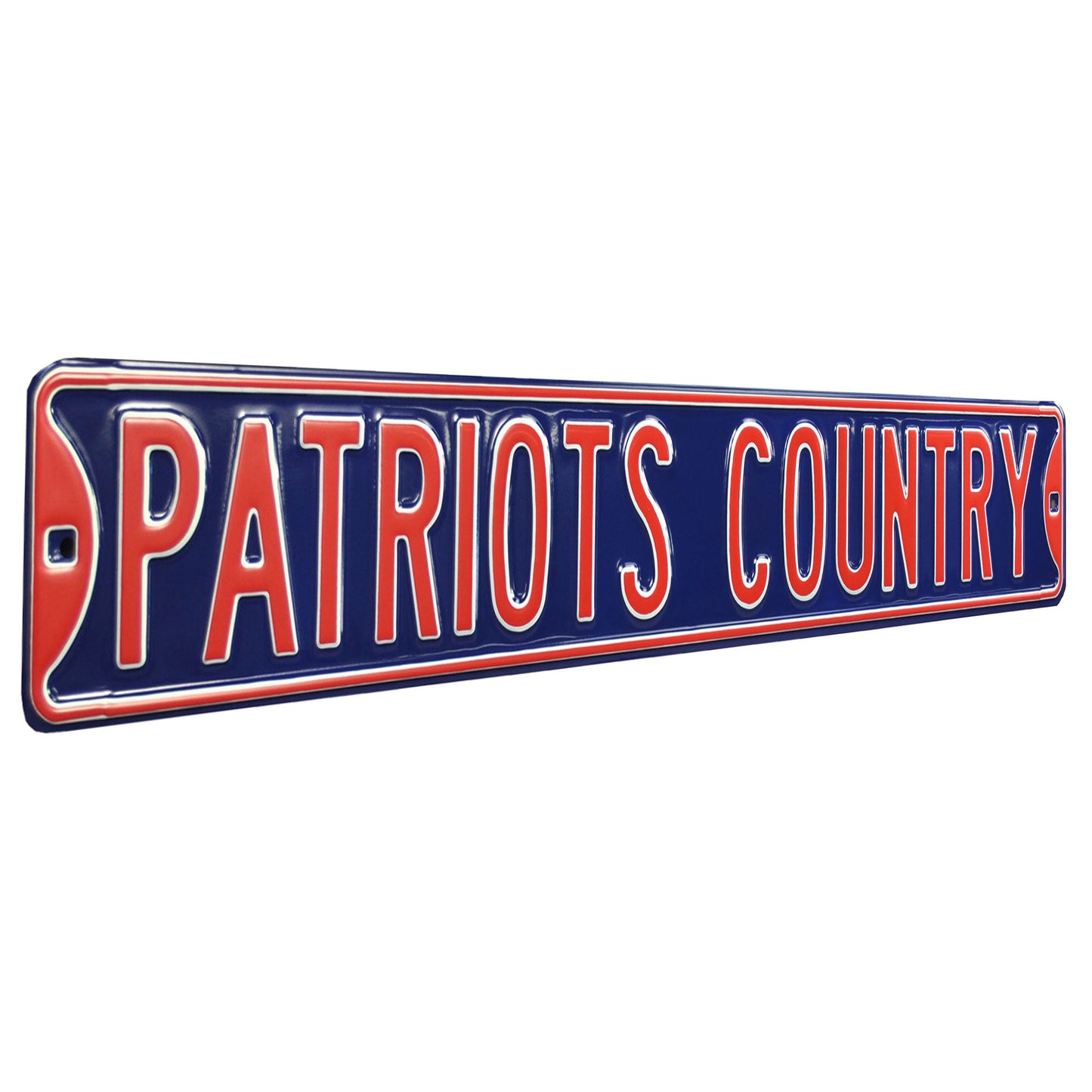 New England Patriots - PATRIOTS COUNTRY - Embossed Steel Street Sign