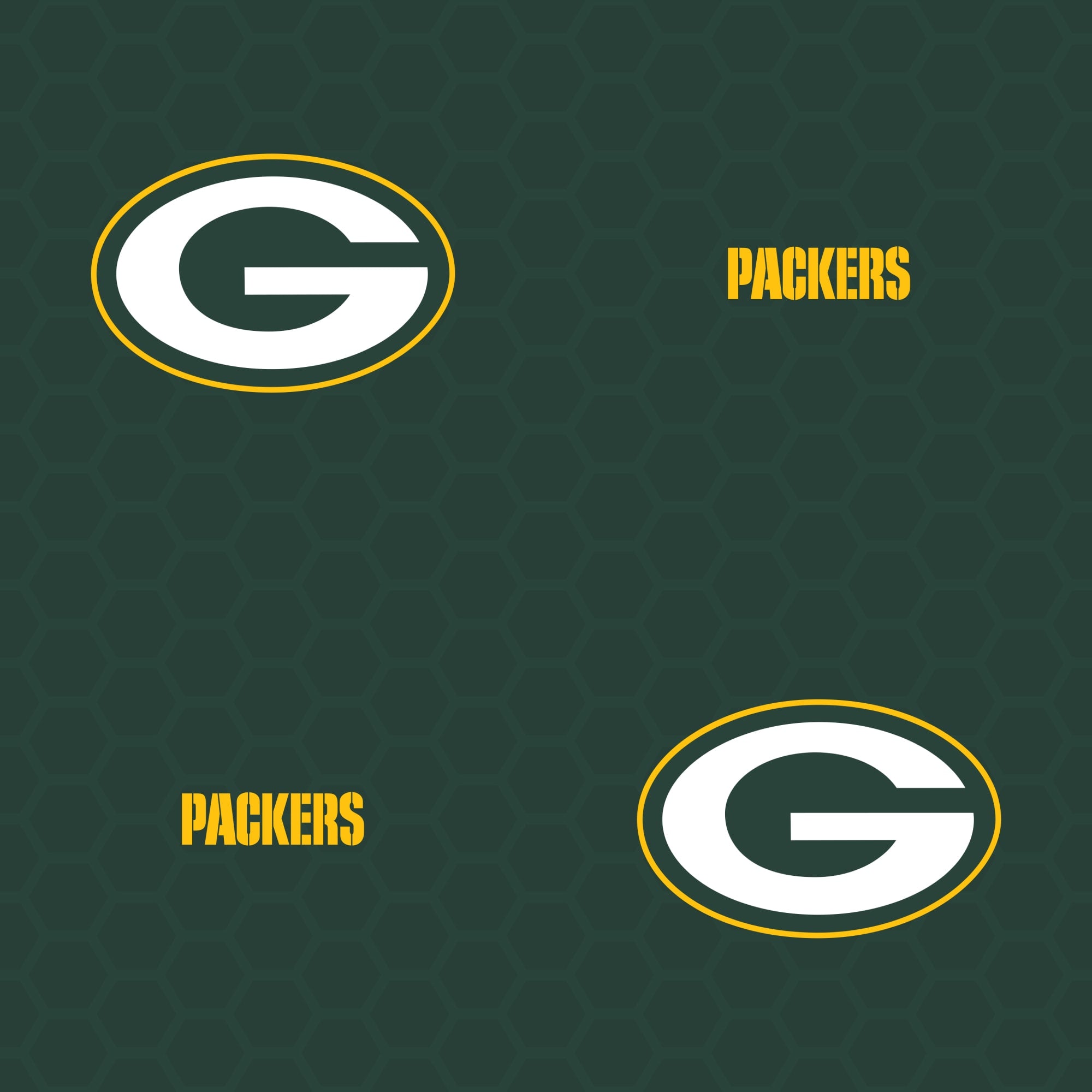 Green Bay Packers: Logo Pattern Wallpaper | Fathead Official Site