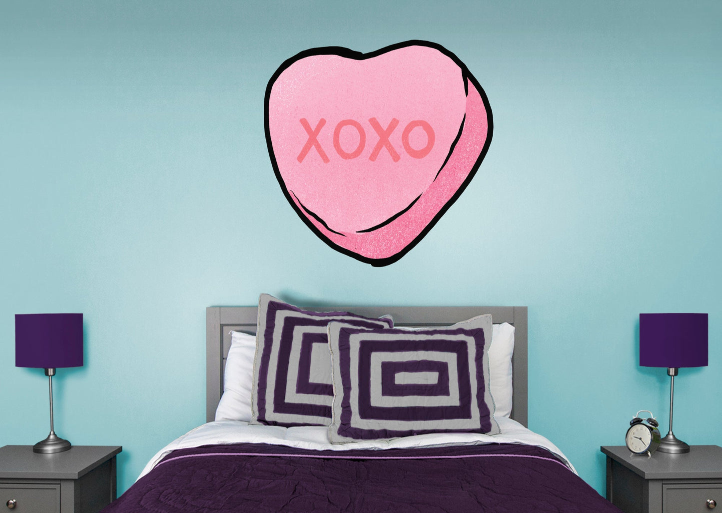 XOXO Heart        - Officially Licensed Big Moods Removable     Adhesive Decal