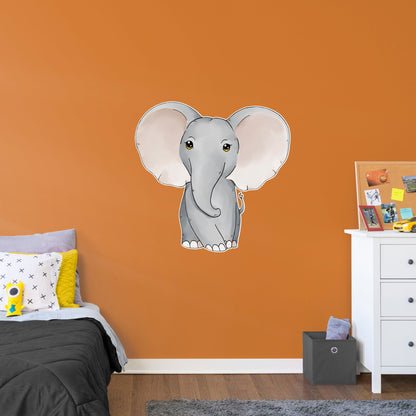 Baby Elephant        - Officially Licensed Big Moods Removable     Adhesive Decal