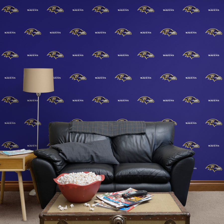 Baltimore Ravens - Line - Peel & Stick Wallpaper - Official NFL - Reusable Vinyl Wall Decals #2