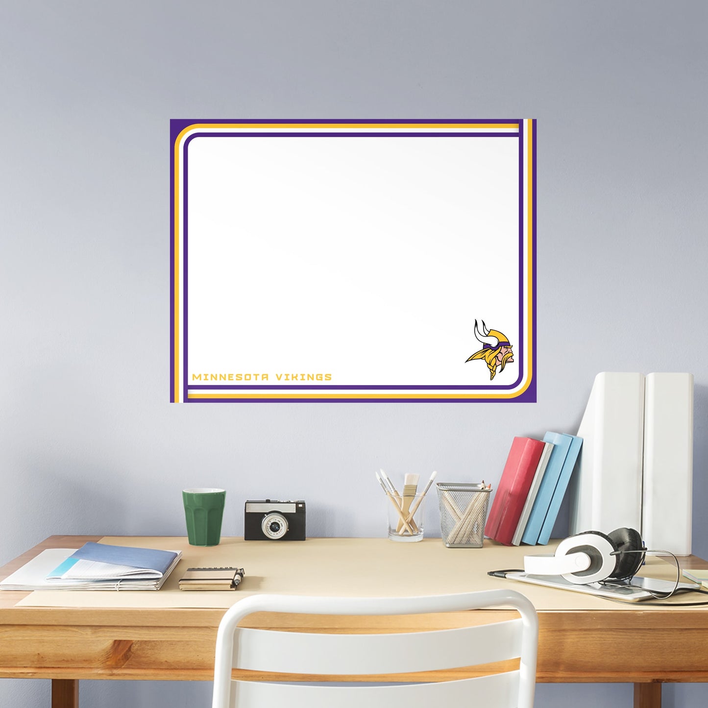 Minnesota Vikings:  Dry Erase Whiteboard        - Officially Licensed NFL Removable Wall   Adhesive Decal
