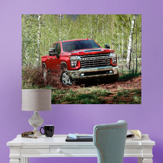 Chevrolet: Silverado Trail Mural        - Officially Licensed General Motors Removable Wall   Adhesive Decal