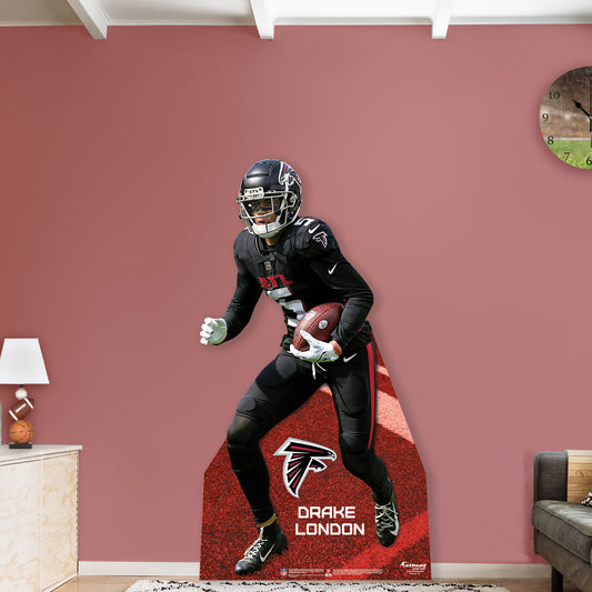 Atlanta Falcons: Drake London 2022  Life-Size   Foam Core Cutout  - Officially Licensed NFL    Stand Out