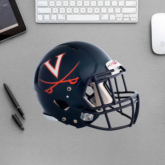 U of Virginia: Virginia Cavaliers Helmet     Helmet  - Officially Licensed NCAA Removable     Adhesive Decal