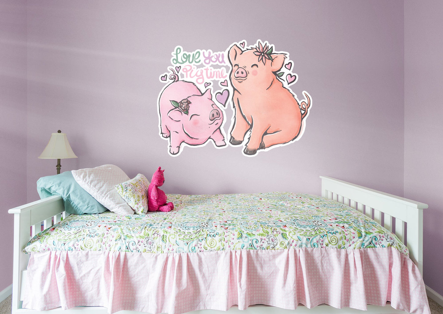 Love You Pig Time        - Officially Licensed Big Moods Removable     Adhesive Decal