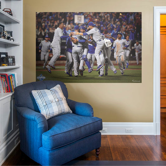 Kansas City Royals:  2015 World Series Celebration Mural        - Officially Licensed MLB Removable Wall   Adhesive Decal