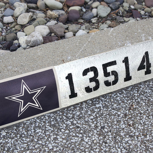 Dallas Cowboys:  Alumigraphic Address Block Logo        - Officially Licensed NFL    Outdoor Graphic
