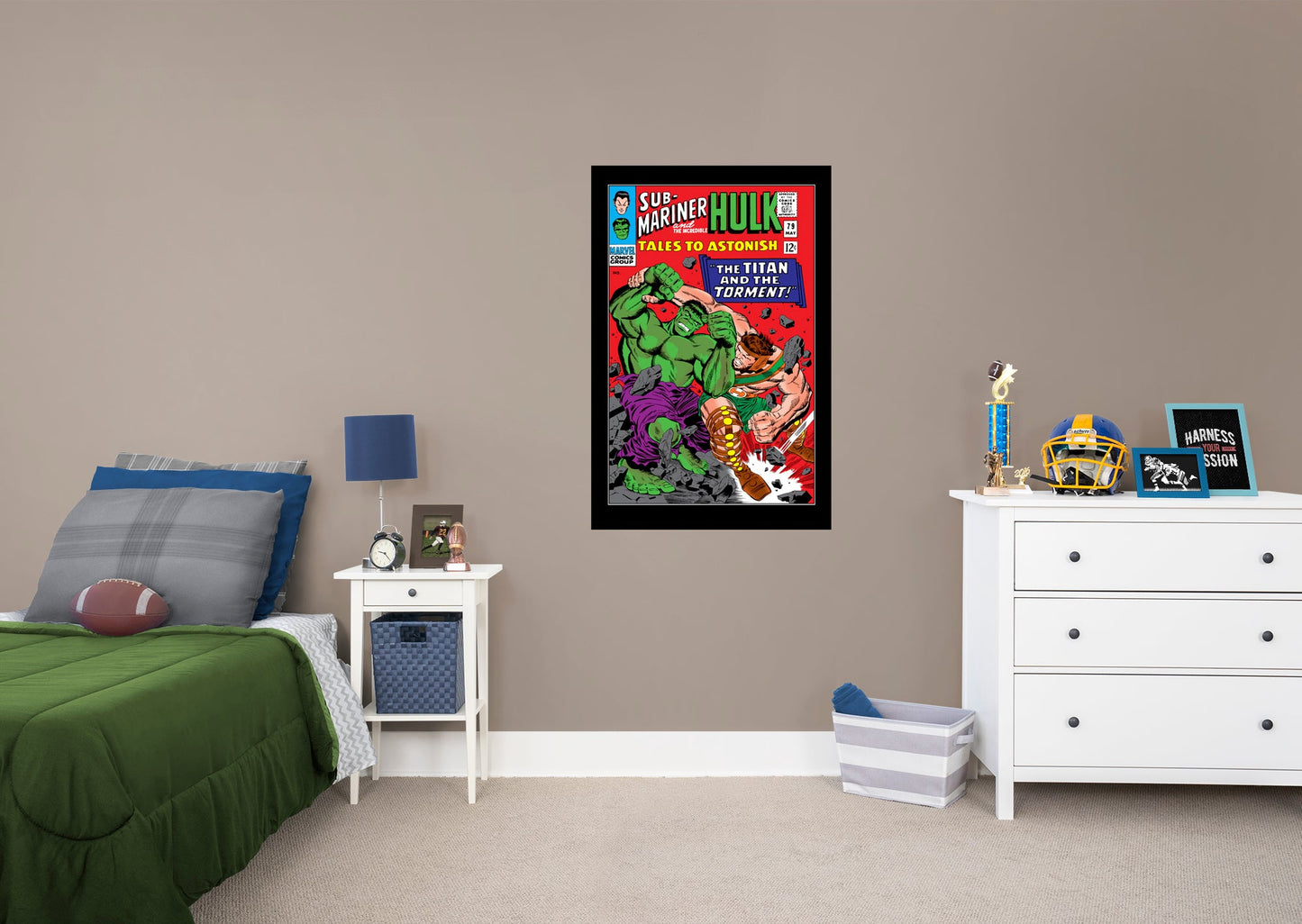 The Incredible Hulk:  Vs The Sub-Mariner Mural        - Officially Licensed Marvel Removable     Adhesive Decal