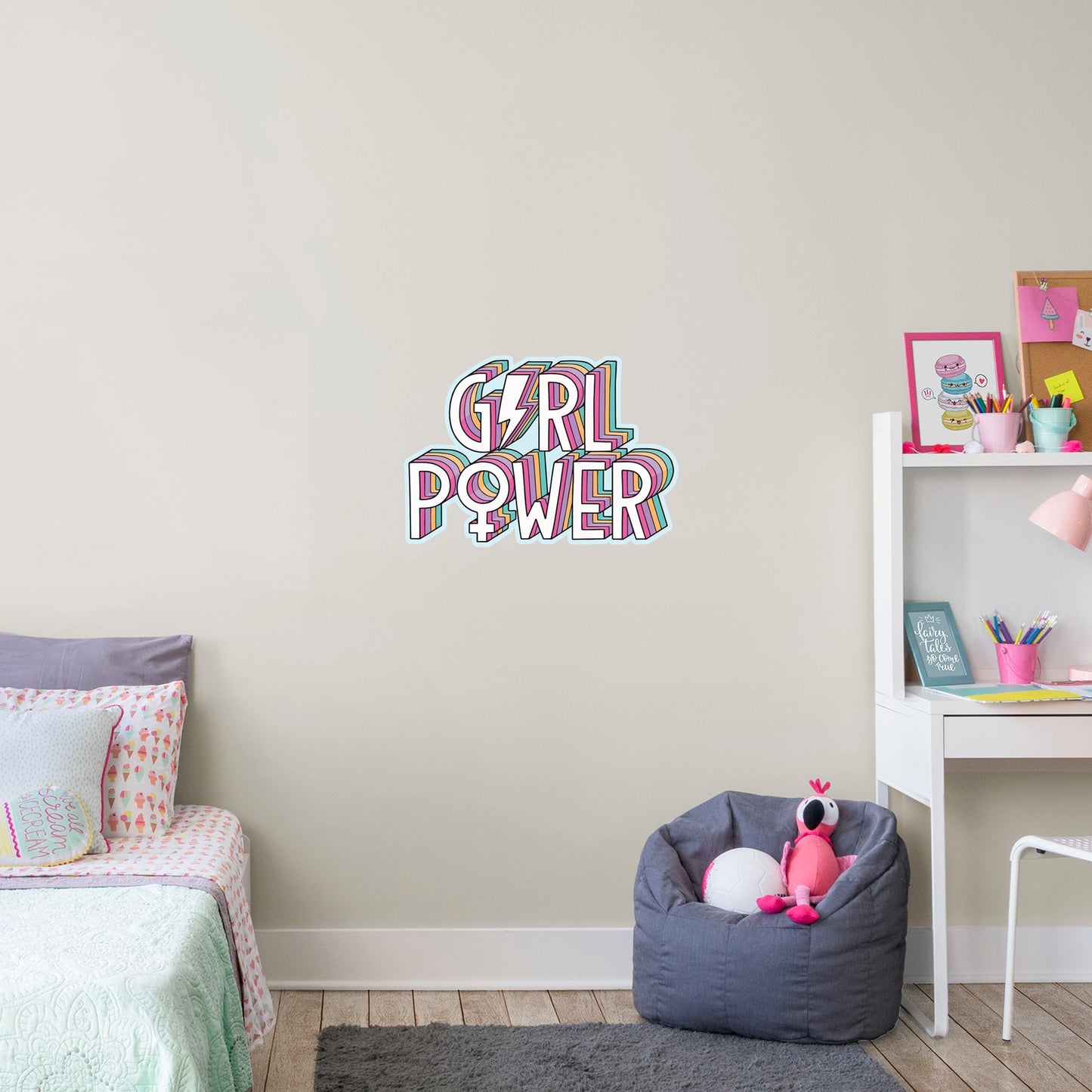 Girl Power        - Officially Licensed Big Moods Removable     Adhesive Decal