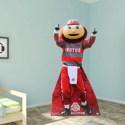 Ohio State U: Brutus    Foam Core Cutout  - Officially Licensed NCAA    Stand Out