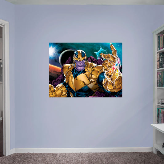 Avengers: Thanos Realbig Mural        - Officially Licensed Marvel Removable Wall   Adhesive Decal