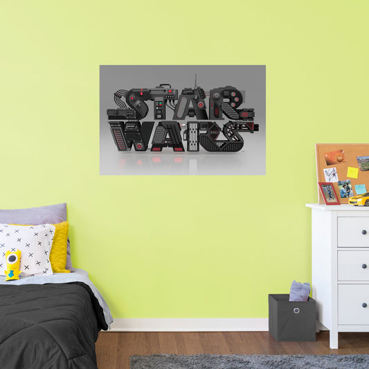 Empire Tech Logo Mural        - Officially Licensed Star Wars Removable Wall   Adhesive Decal