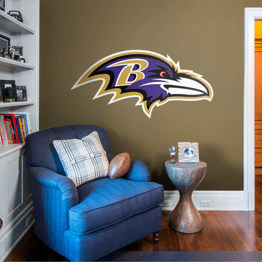 Baltimore Ravens:  Logo        - Officially Licensed NFL Removable Wall   Adhesive Decal