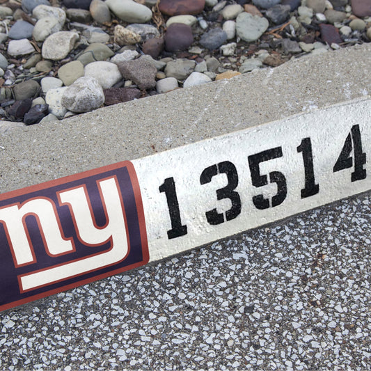 New York Giants:  Alumigraphic Address Block Logo        - Officially Licensed NFL    Outdoor Graphic