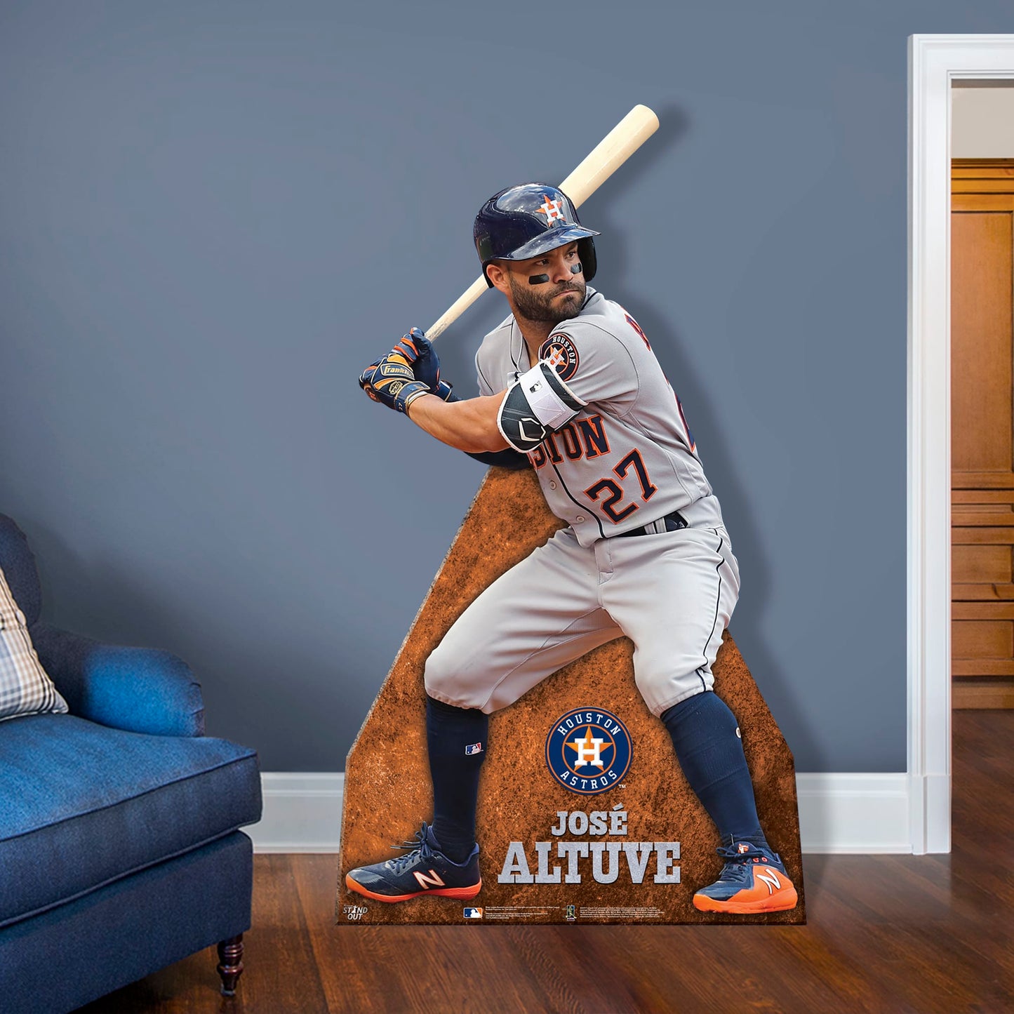 Jose Altuve Batting MLB Removable Wall Decal