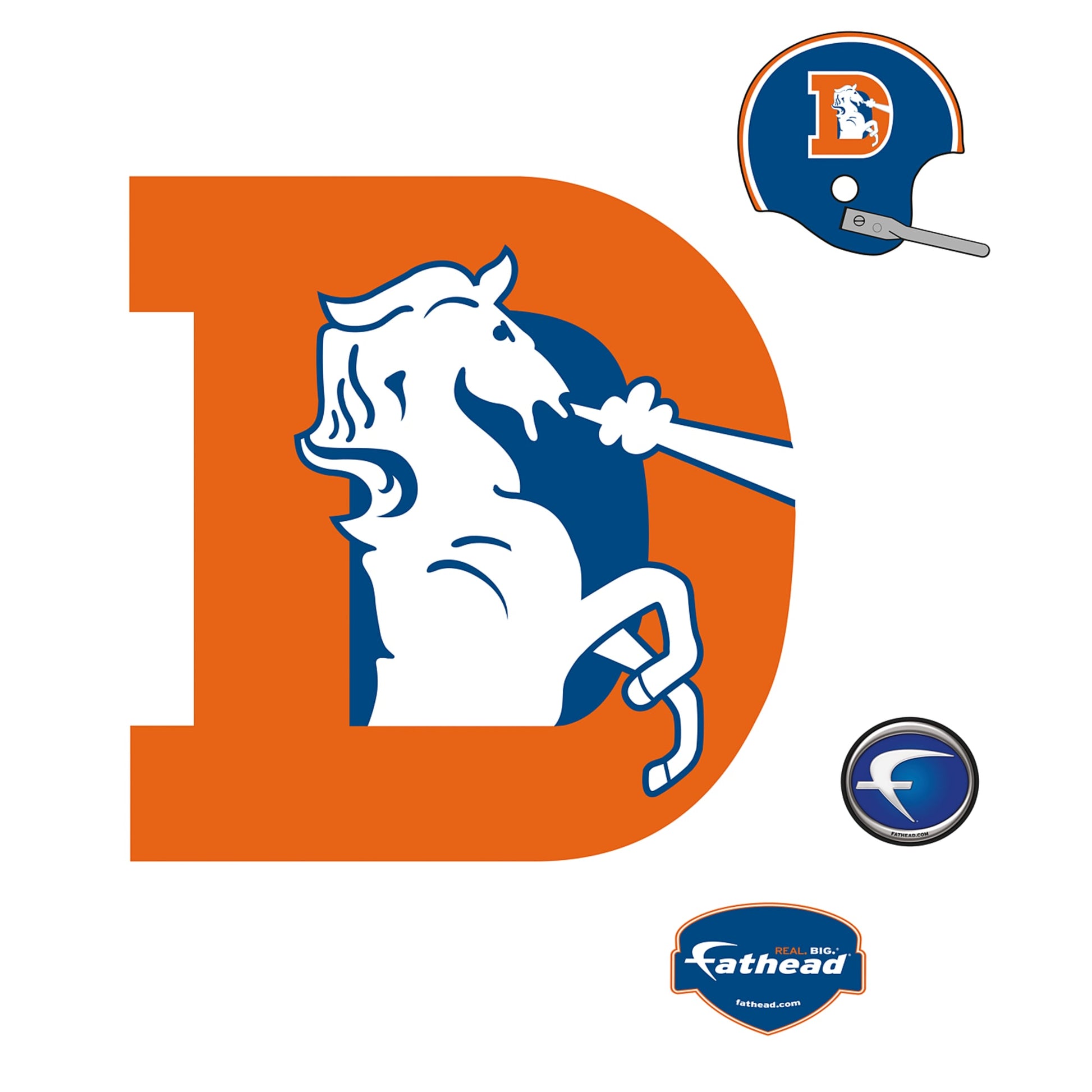 Denver Broncos: Classic Logo Wall Decal