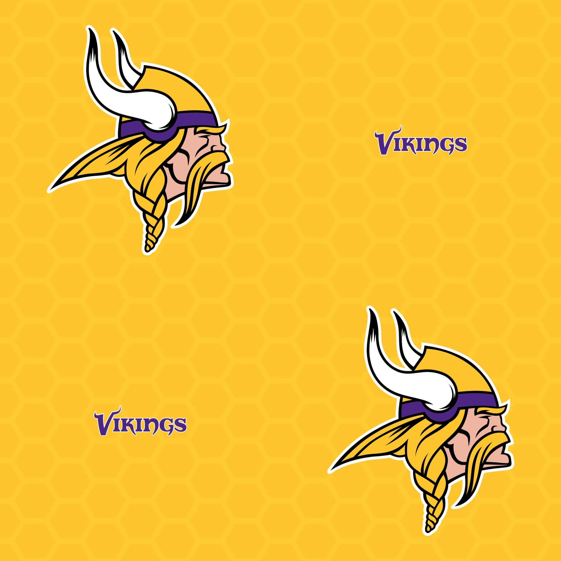 Atlanta Hawks Logo 10.5' L x 24' W Peel and Stick Wallpaper Roll Fathead Color: Yellow, NFL Team: Minnesota Vikings