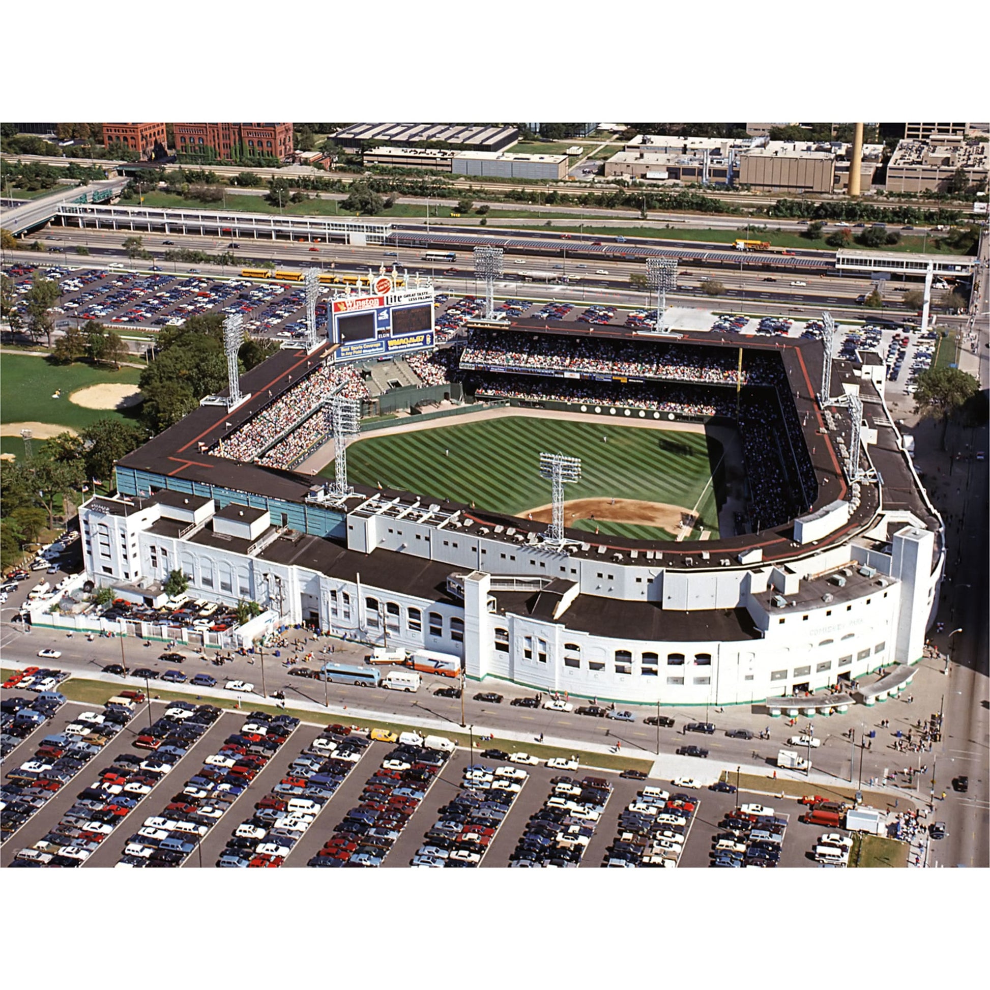 Chicago White Sox: Comiskey Park Stadium Aerial Mural - Officially