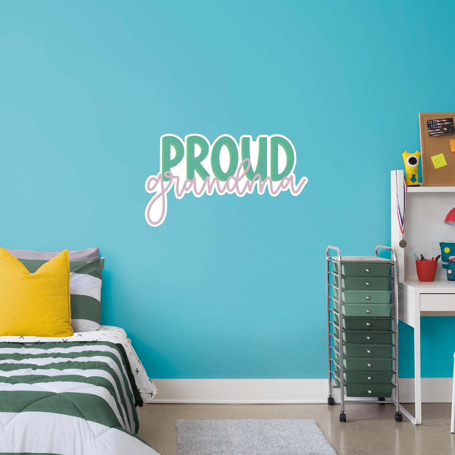 Proud Grandma        - Officially Licensed Big Moods Removable     Adhesive Decal